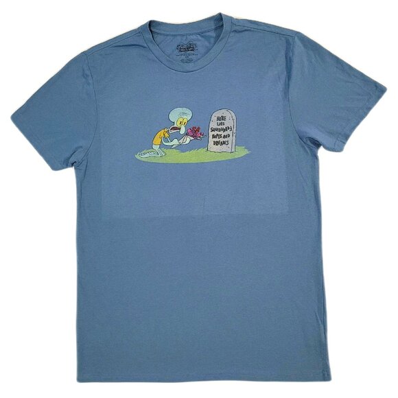 Squidward "Here Lies Squidward's Hopes & Dreams" Graphic T-Shirt - Picture 1 of 4